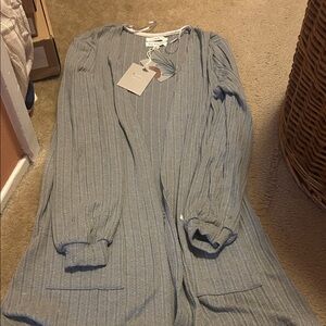 Gray Long-Sleeve Dress